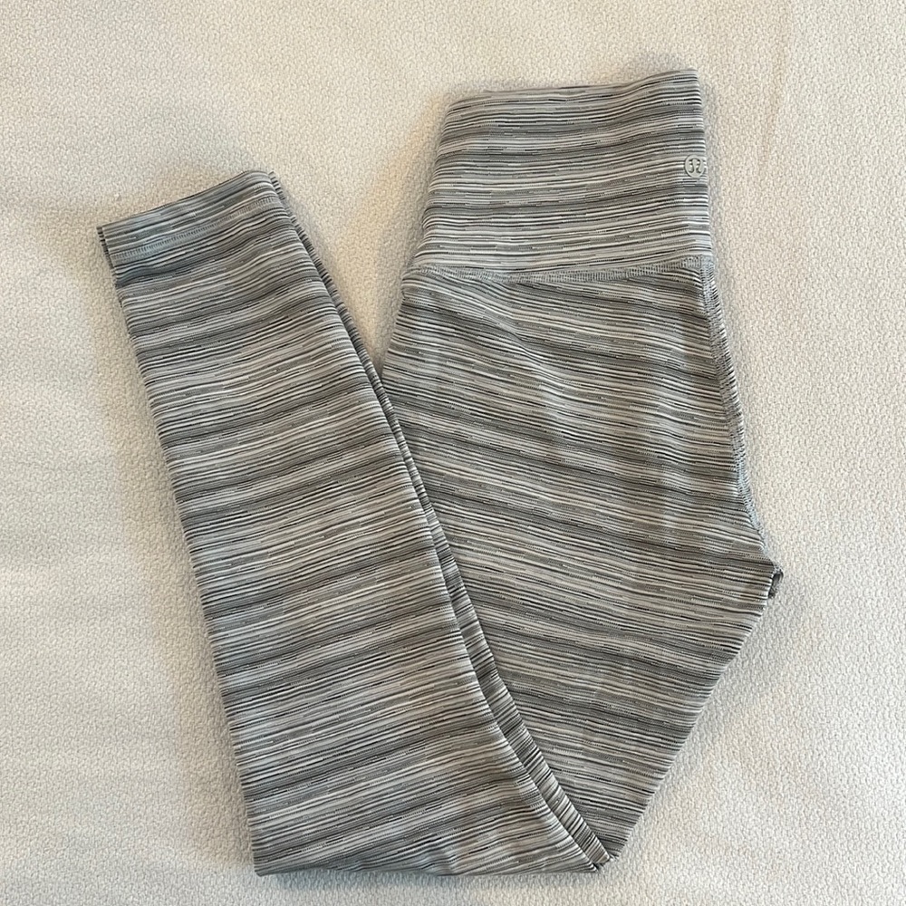 lululemon High Times (7/8) Pants - Cyber Stripe - 6